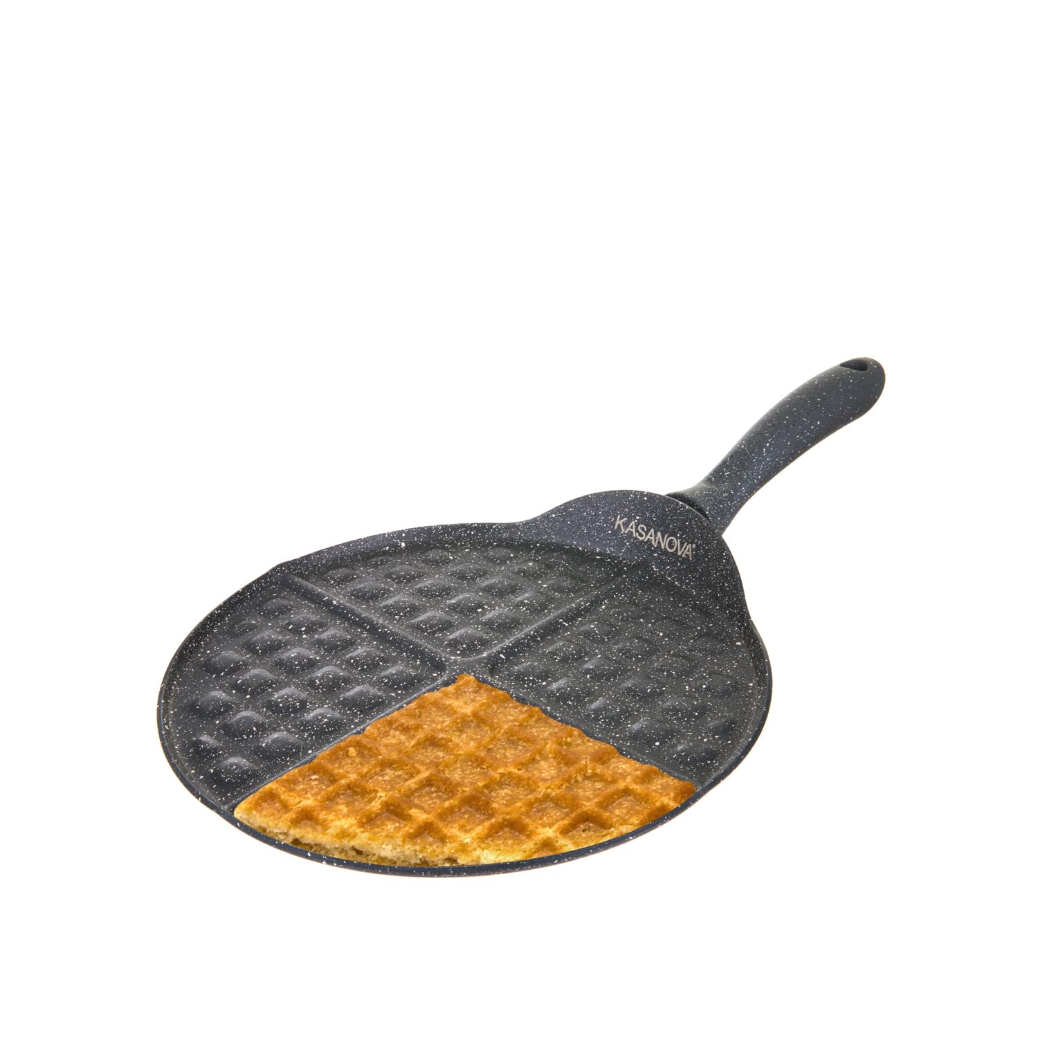 KASANOVA Frying pan 4 Waffles cm26 Grey