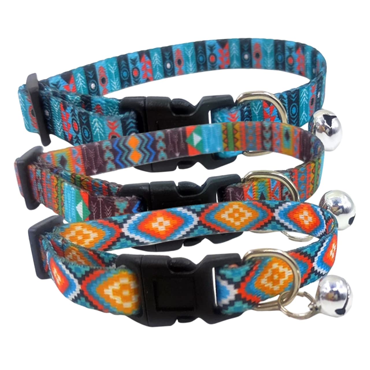 Sosoport 12stücke Bohemian Katzenhalsband Und Dekorativ Für Katzen Und Welpen Mit Glöckchen Für Feste Und Anlässe Bequem Und Hautfreundlich Elegantes Design Für Jeden Tag Und