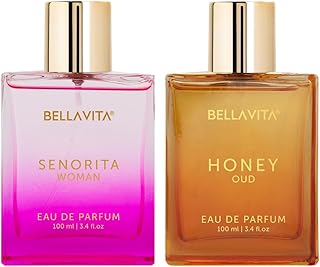 Women's Gift Set Combo - Honey Oud & Senorita Perfumes for Women | Patchouli, Vanilla, Bergamot, Mint, Peony Mahogany & Amber | Long Lasting | Vegan & Cruelty Free- 2 * 100 ML