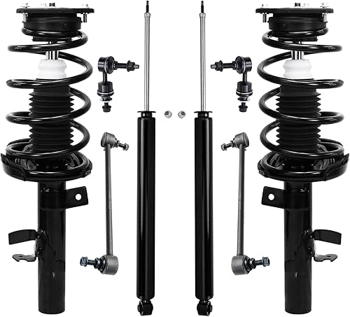 Miniatura 63 de Detroit Axle - Kit de puntales delanteros de 6 piezas para Chevrolet Aveo Aveo5 Pontiac G3 Wave, barra estabilizadora, varillas de acoplamiento