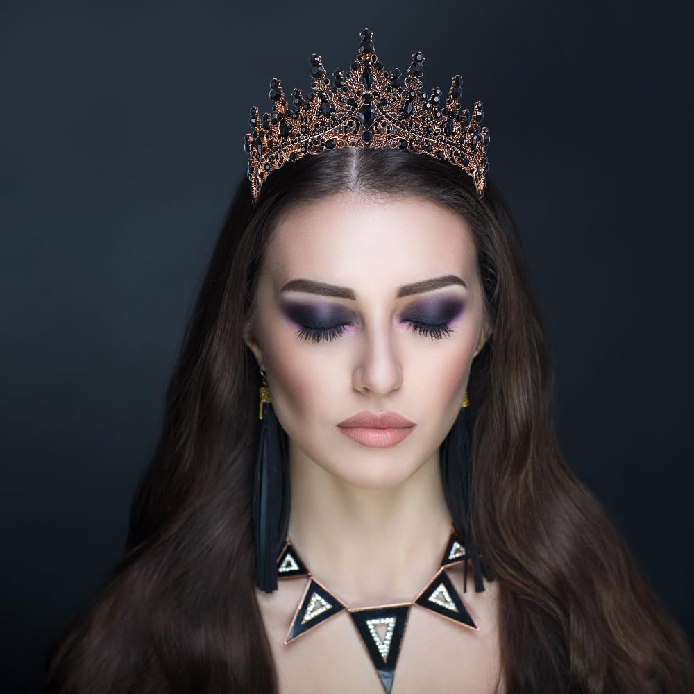 Kamirola Crystal Crowns and Tiaras Headband for Women Birthday Party Wedding Prom Bridal Halloween (TR19) - Image 6