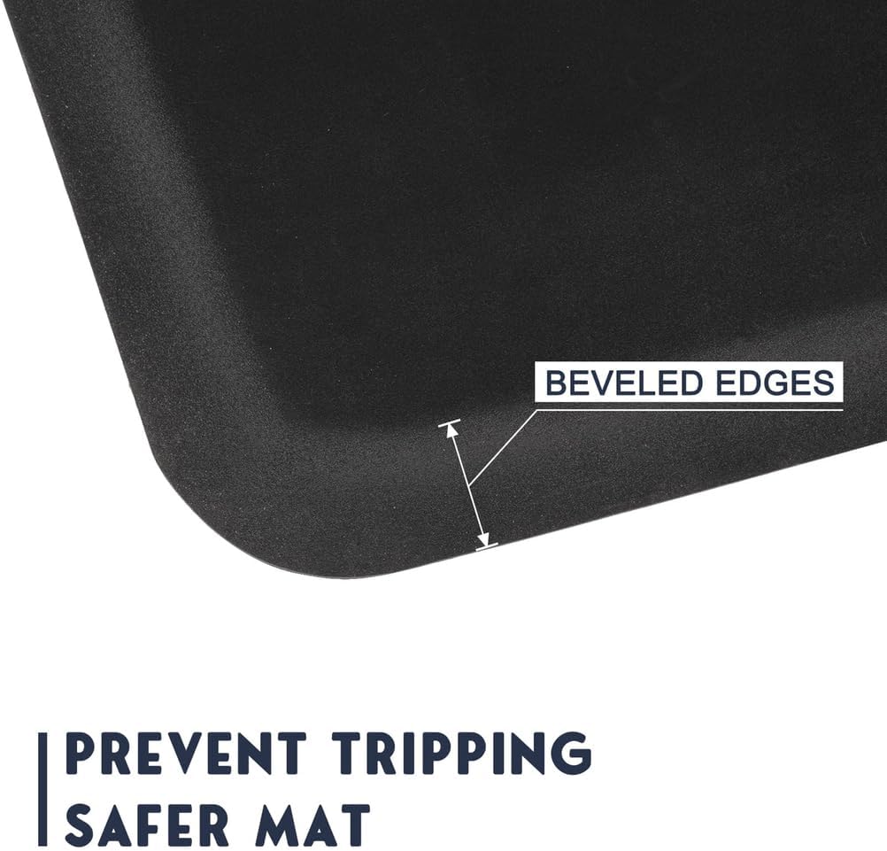 Salon Floor Mat, Anti Fatigue Barber Shop Chair Mat for Circle Chair Base Hair Thick Polygon Office Comfort Floor Mats Under Styling Chair, 1/2inch Thick
