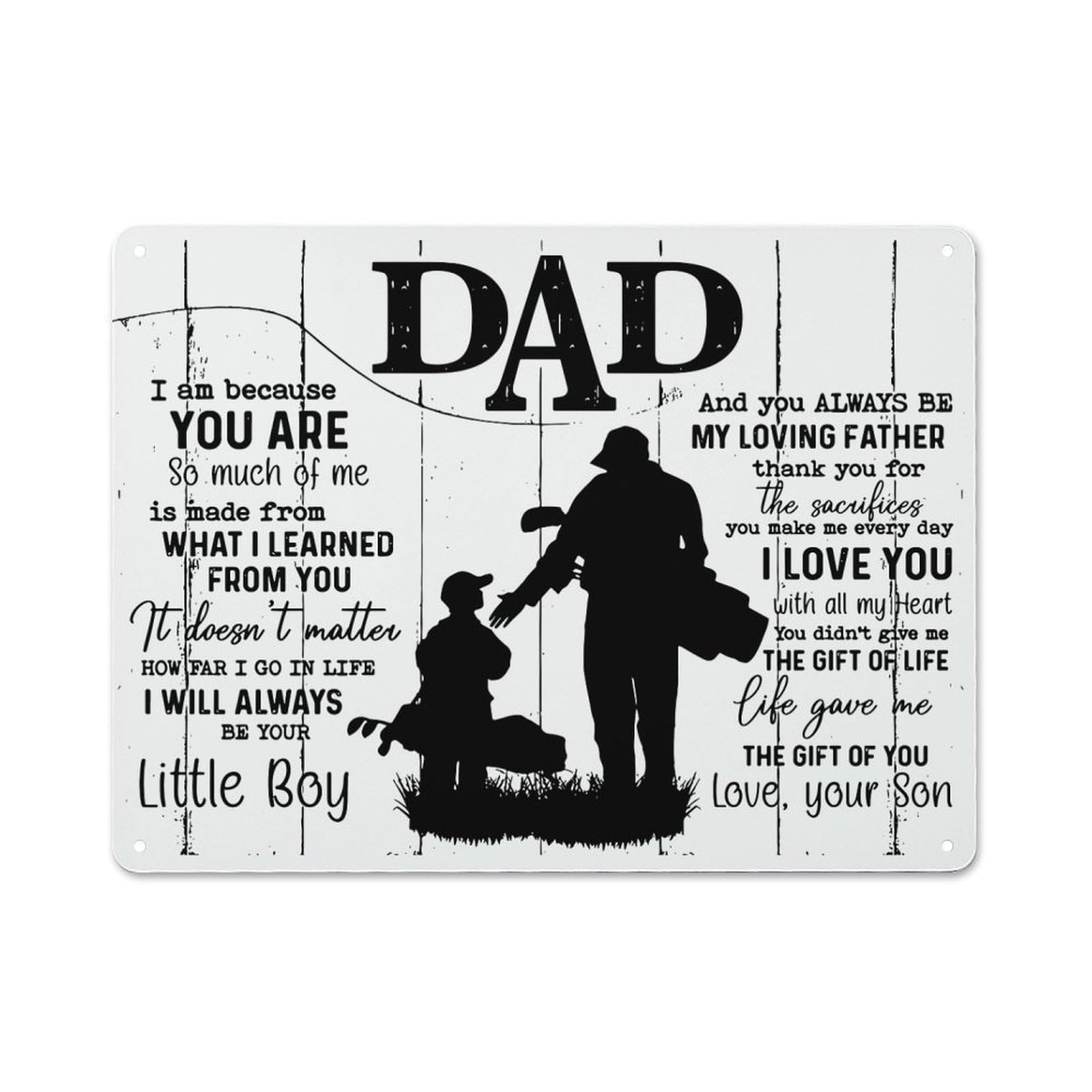 Junmoney Style Gift For Dad Cafe Metal Sign 30X40cm, Shop Front Restaurant Wall Art For Takeaway, Bar, Kitchen Or Counter Area