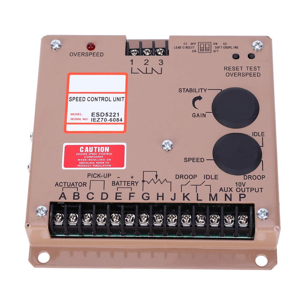 Haofy Scheda di Controllo della velocità ESD5221 di Alta qualità per Componenti Elettrici del Regolatore di velocità - Controllo della Stabile, Ideale per gli Appassionati di Motori