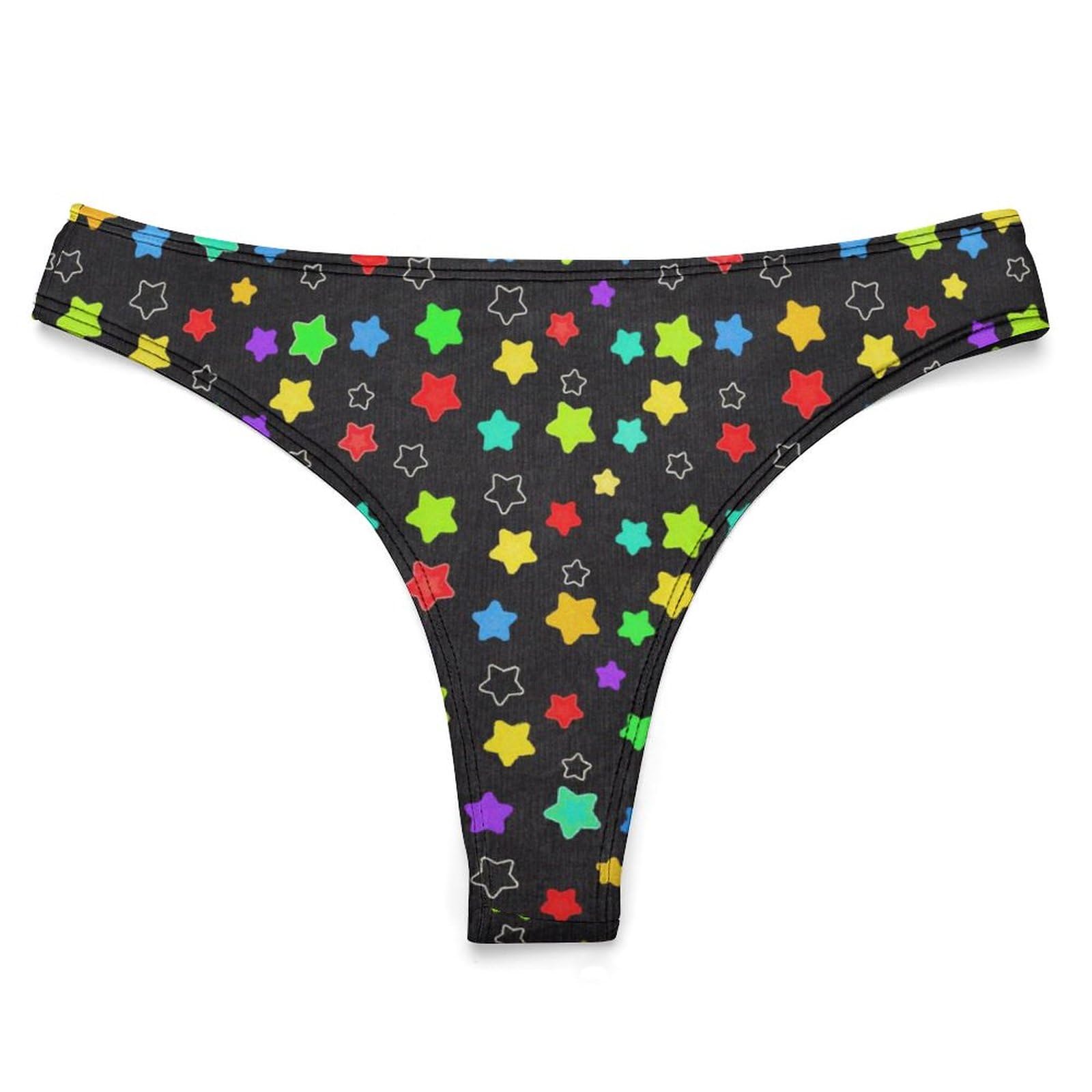 Amazon.co.jp: ショーツ レディース カラフル 星柄 パンツ Tバック