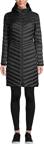 Lands' End Women's Ultralight Packable Long Down Coat