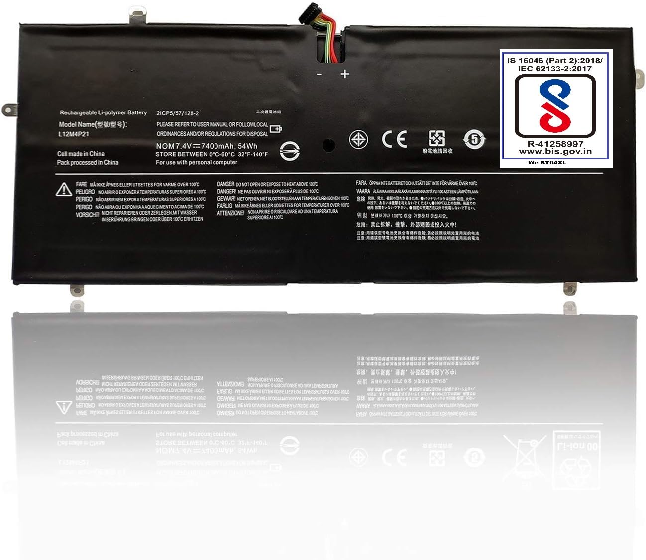 Wefly L12M4P21 Laptop Battery Compatible for Lenovo Yoga 2 Pro 2-in-1 13-IFI 13.3″ Ultrabook Series L13S4P21 21CP557128-2 Laptop Battery