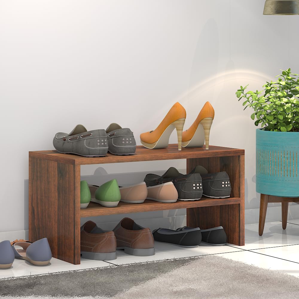 CRAFT D ARTS Tier Shoe Rack Organizer Wooden, Sheesham Wood Shoe Rack  with Seat, Shoe Rack for Home, Hall, Office (Solid Sheesham Wood, Piece