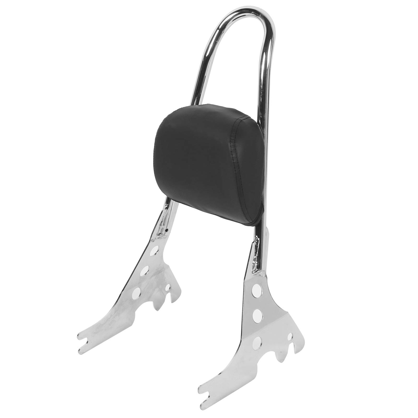 Cocoarm Zdejmowany Drążek Oparcia Motocykla z podkładką Oparcia Stalowy Drążek Sissy 20,1 Cala Łatwa Instalacja Ergonomiczne Wsparcie do Jazdy dla XL883R XL1200R XLH883 04-19 (Chrom)