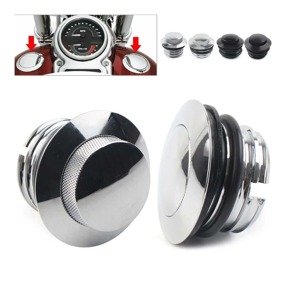 Kraftstofftank Deckel Motorrad Links Rechts Gewinde Flush Pop Up Tankdeckel Kraftstoff Tank Abdeckung Für Ha&rley Motorrad Kraftstoff Gas Tank Abdeckung Kappe