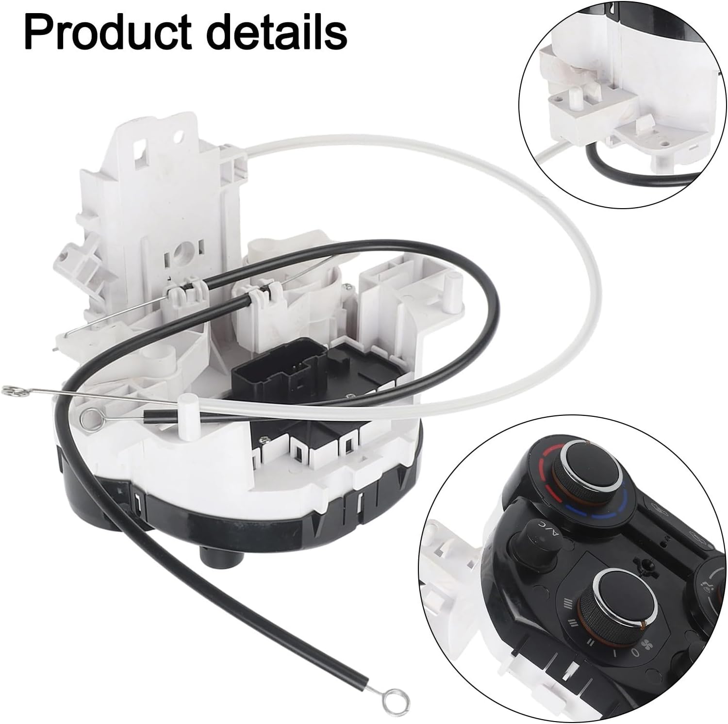 AC Heater Control Panel Compatible for Nissan for Versa 2012-2013 and for Nissan Micra 2015-2018, Black ABS Replacement Switch Assembly 27510-1HM5A OEM
