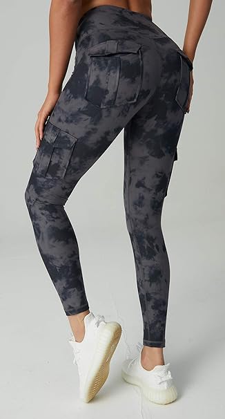 KUACUA Pantaloni Da Yoga A Vita Alta Con 4 Tasche, Leggings Donna Con Controllo Pancia, Elasticizzati 4 Vie, A Prova Di Squat - 3