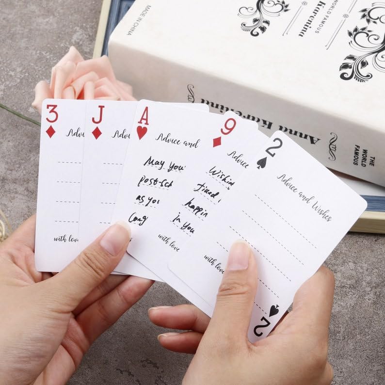 Graduation Party Guest Book Playing Cards, Graduation Cards Class of 2024, High School and College Graduation Gift for Her, Him