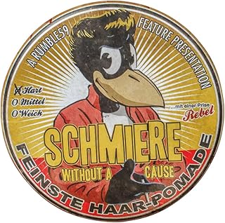 Rumble59 Schmiere Hart Movie Edition - Rebel without a cause - Pomade Herren - Haarwachs Männer für starke Haare Haarstyli...