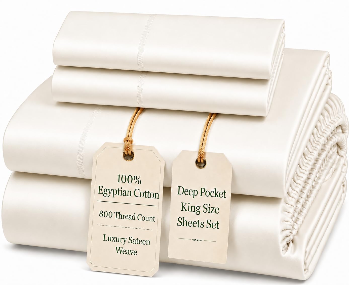 Queen Bed Sheets - Sepia Rose Egyptian Cotton -30