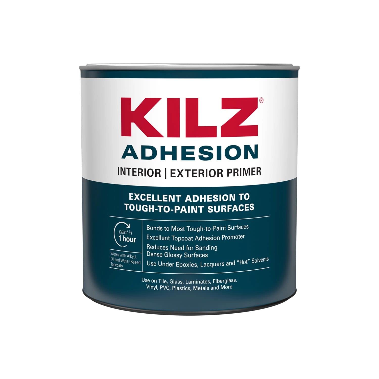 KILZ Adhesion HighBonding Interior/Exterior Latex Primer/Sealer, White