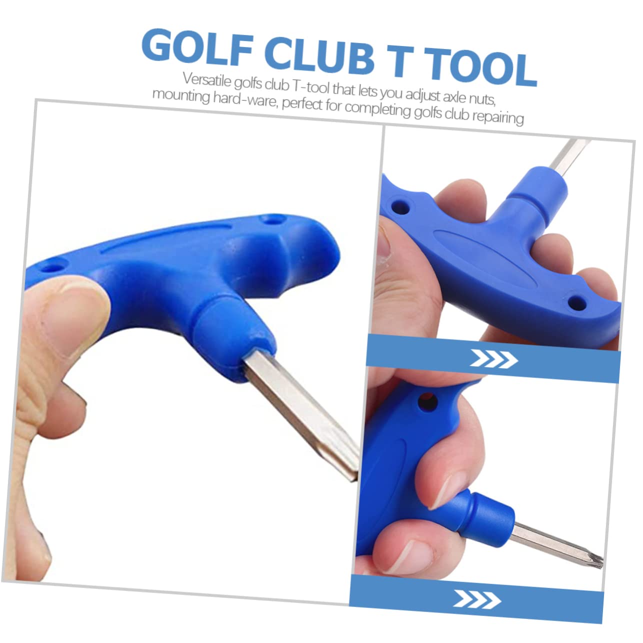 UPKOCH 5 Sätze Golfschläger Werkzeug Verstellbarer T Förmiger Schraubenschlüssel Für Golfschläger Reparatur Tragbar Und Kompakt Für Golf Enthusiasten 2 Stücke * 5