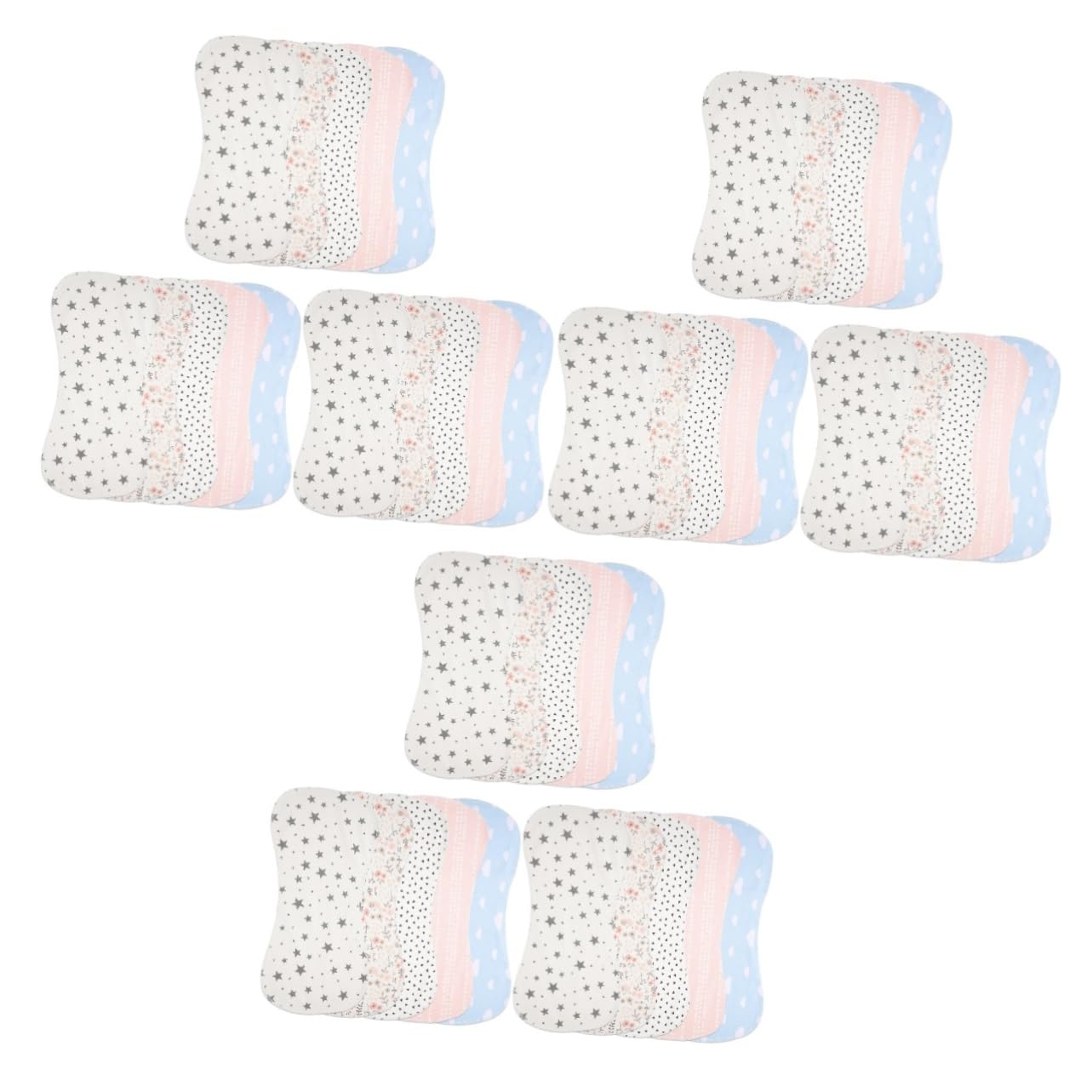 Toyvian 15stücke Teiliges Spucktücher Baumwolle Absorbierende Doppelseitige Burp Cloths Für Neugeborene Empfindlichen Babyhaut Maschinenwaschbar Für Unterwegs