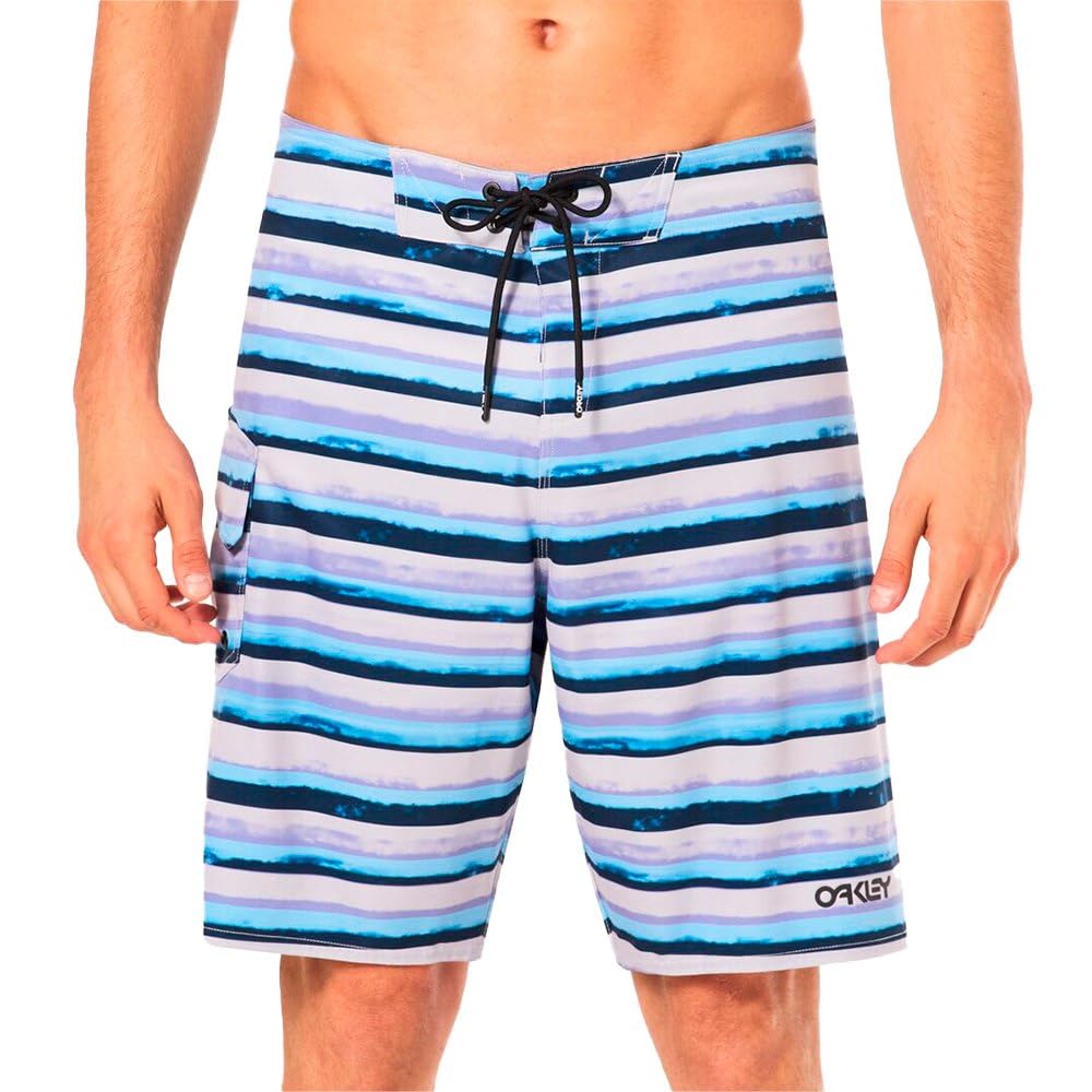 Oakley Men's Kana 21" 2.0 Boardshort, Blurred Stripe Multicolor, 30
