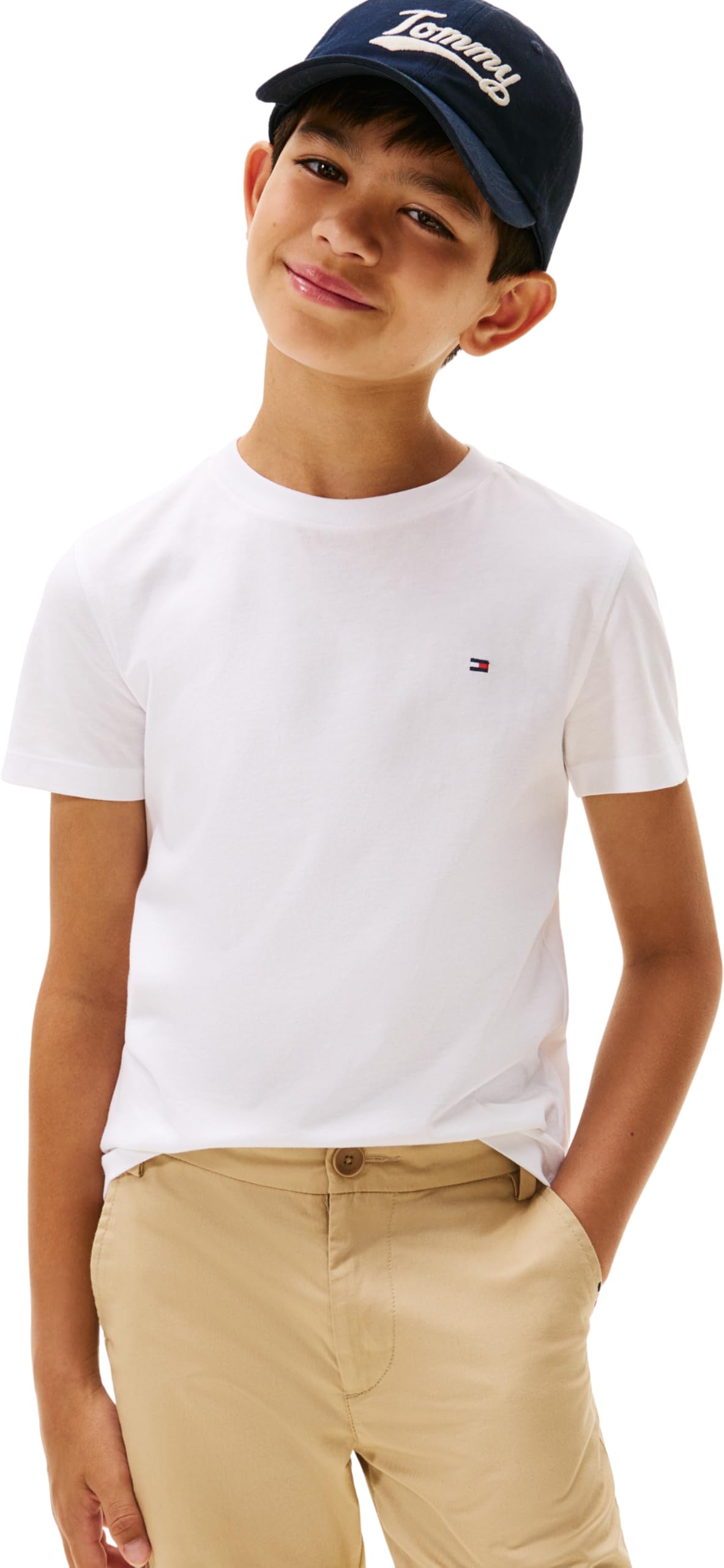 Tommy Hilfiger  Kids White Original T Shirt 's in Size 9 - 10 Years, Sports Direct