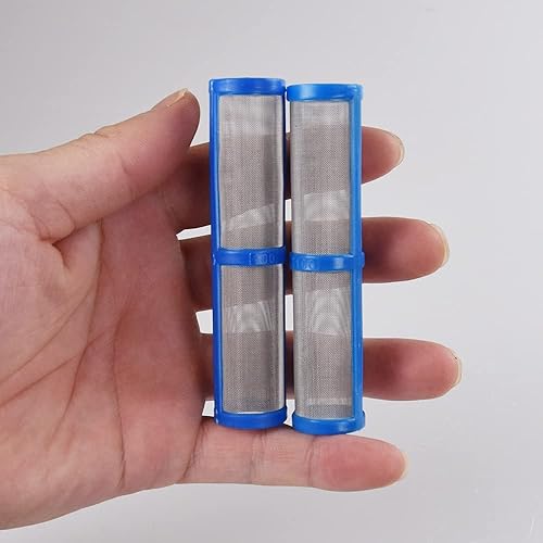 Miniatura 3 de Filtro pulverizador de pintura sin aire 390 395 490 495 595 colector de bomba 100 malla 12 piezas compatible con Graco 246382 para pulverizador de