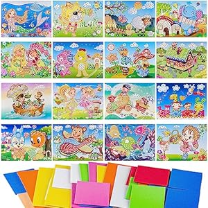 Fyihoxi 16 Stück Mosaik Steckspiel Bastelset