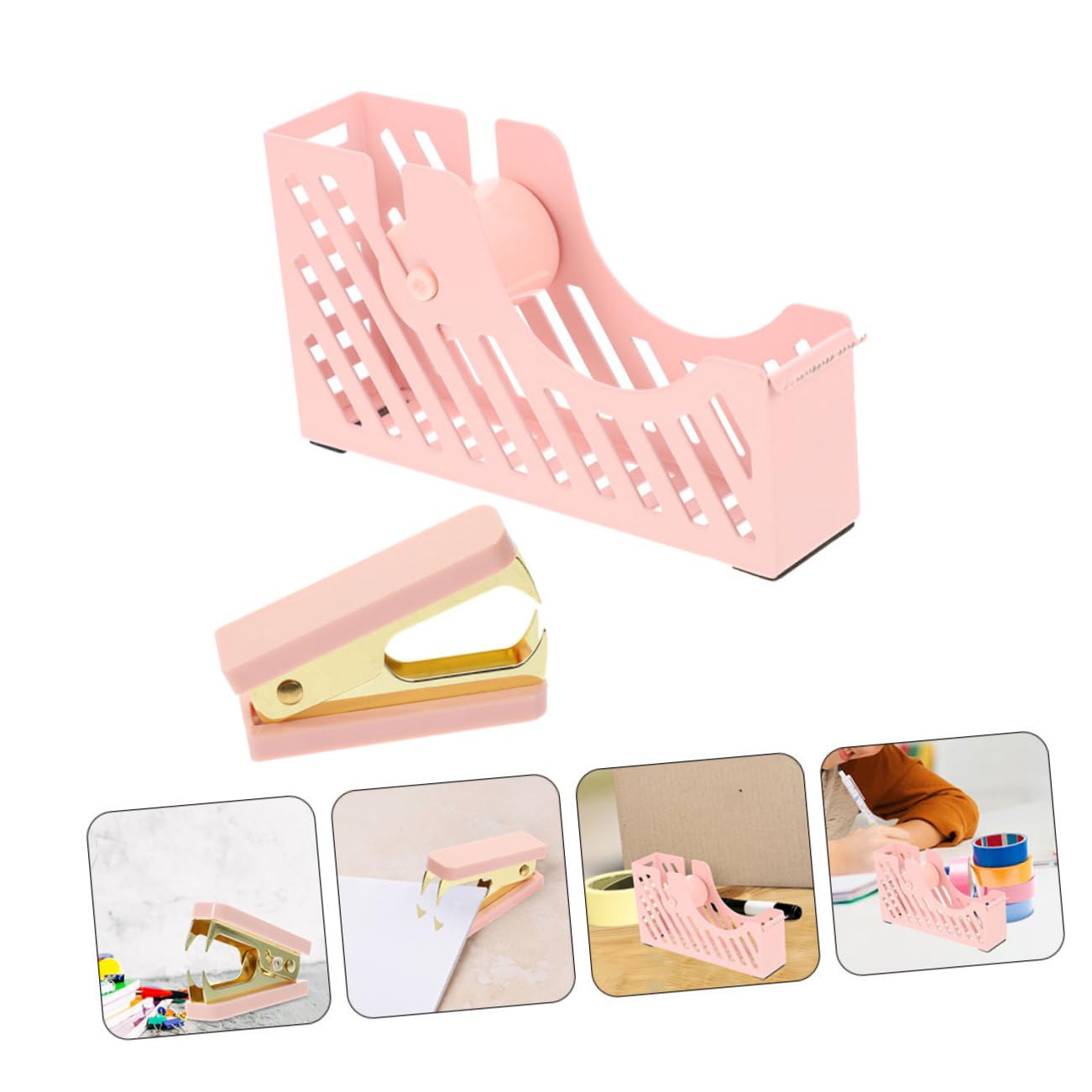 jojofuny 5 Sätze Heftklammern Entferner und Klebebandspender für Büro und Zuhause Teiliges Set aus Hochwertigem für Scrapbooking und Kreative Projekte