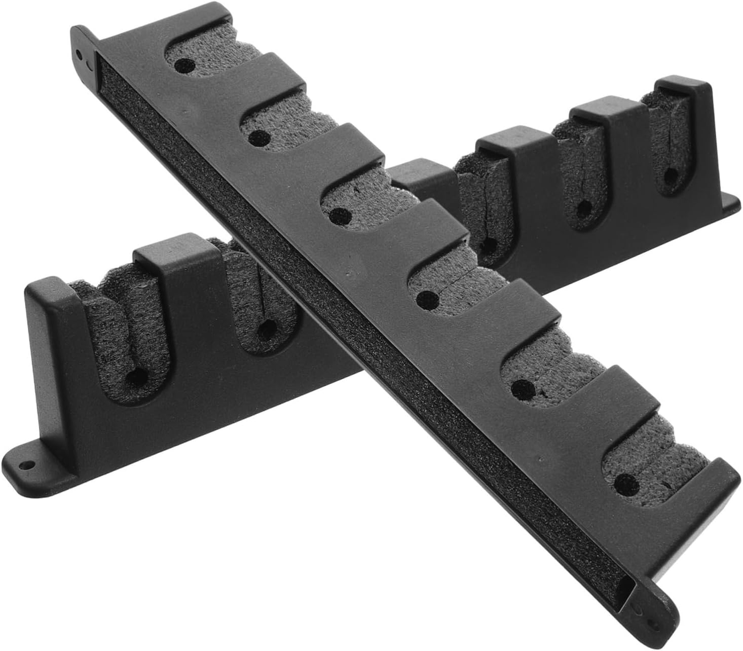 BESPORTBLE 8pcs Pool Cue Holder Wall-mounted Rack Billiard Stick Storage Decorative Pole Rack