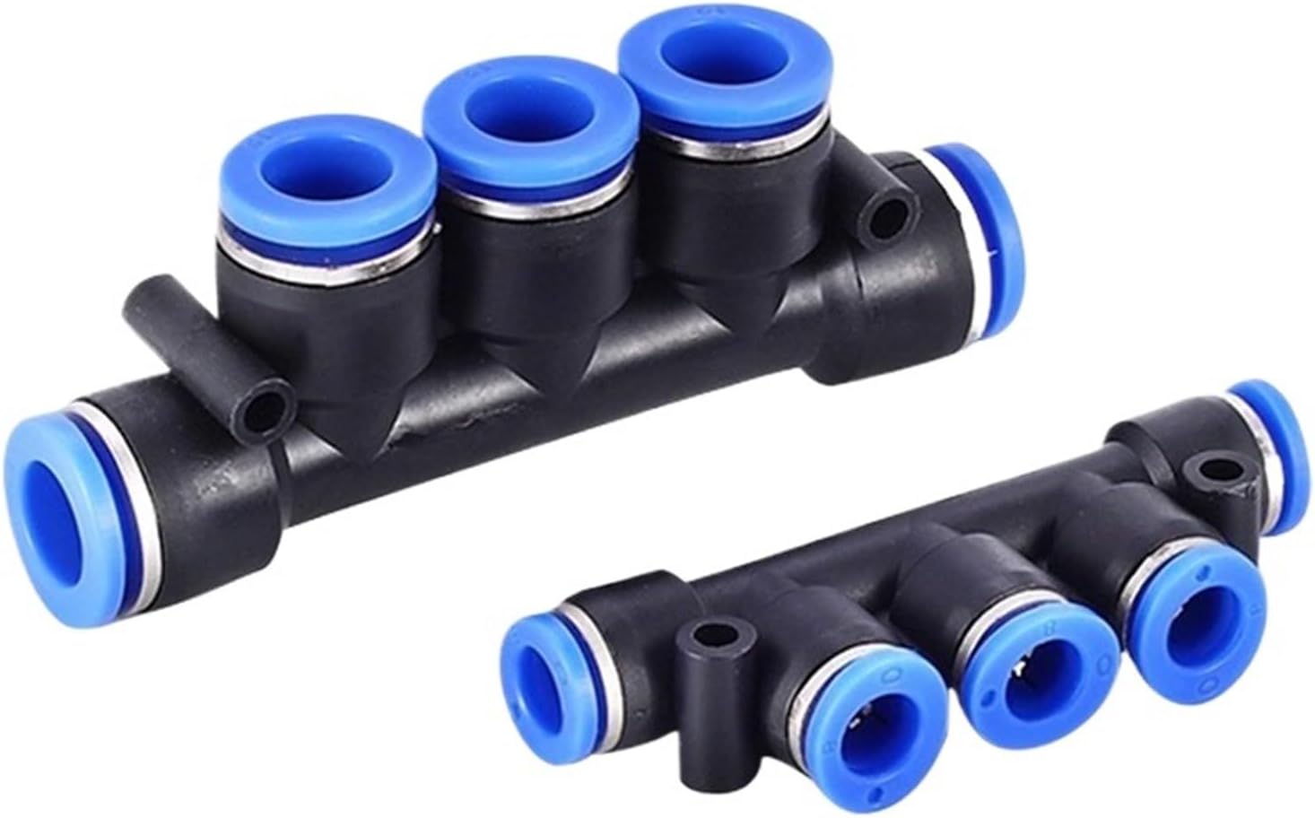 PK-4/6/8/10/12 Five-way Joint Air Pipe Quick Pneumatic Plastic Outer Diameter 4/6/8/10/12 1Pcs(Finebluepk-12)