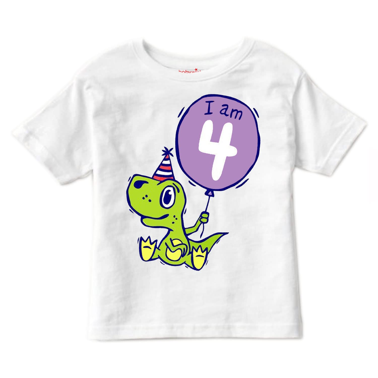 baby wishFirst Birthday T-Shirt for Boy’s and Girl’s T-Shirt Toddler Boys Birthday T-Shirts Short Sleeve Top Kids Clothes Baby Boy T-Shirts Fourth Year of Turtle