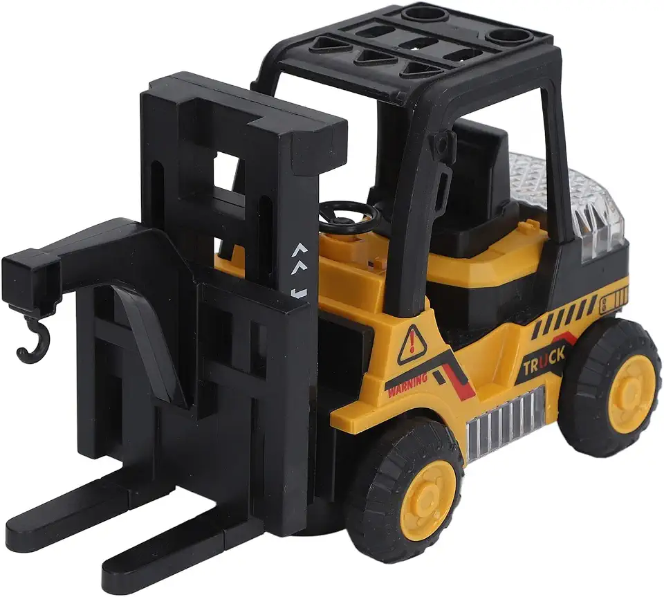 Remote Control Forklift Simulation Cool Lighting Dynamic Music Universal Wheels RC Engineering Forklift Toy for Kids, Birthday