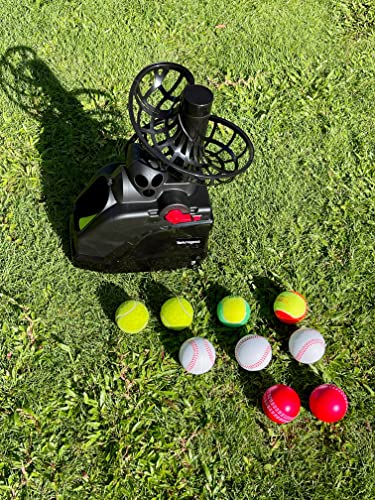 Teknigoo Tennis Ballmaschinen (maximal10 Bälle) Automatische Tennisbälle Trainer für Selbsttraining,Anfänger/Zuhause/Gericht/Garage/Büro,AC&Batterie&USB-Kabel