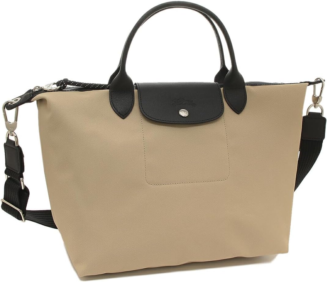 Longchamp Women’s Handbag、Shourdled Bag、Pliage Energy Topハンドルバッグ、ベージュ、L1515 HSR 299 A4、粘土と互換性