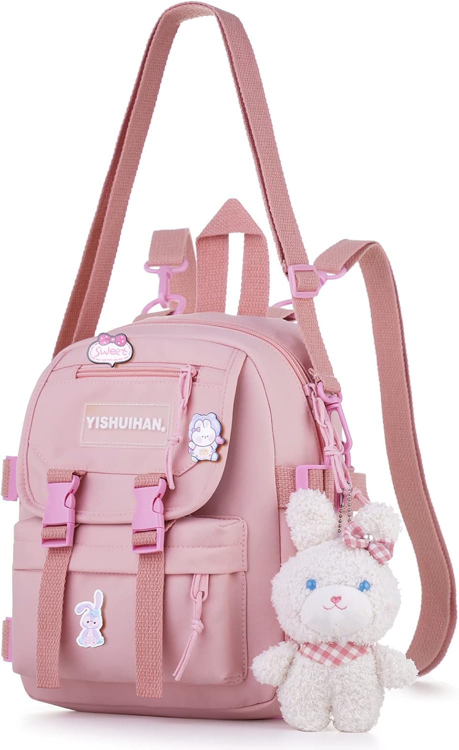 SUEBEKUE Cute Mini Backpacks with Kawaii Accessories,Small