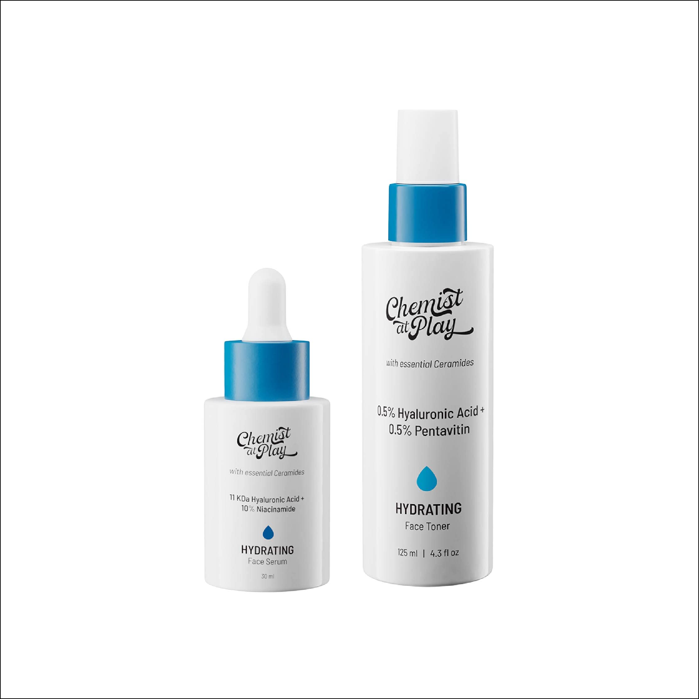 Chemist at Play Hydrating Face Serum + Hydrating Face Toner Serum + Hydrating Face Toner (30Ml + 125Ml) Serum (30Ml) + Brightening Toner (125Ml)