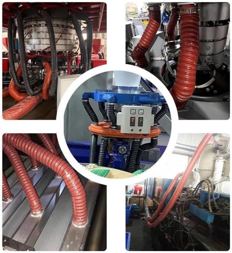 High-Temp Flexible Silicone Air Duct Hose 2.5" for Brake Cooling & Exhaust Fumes - 1" to 12" Options Available, Ideal for Industrial Applications