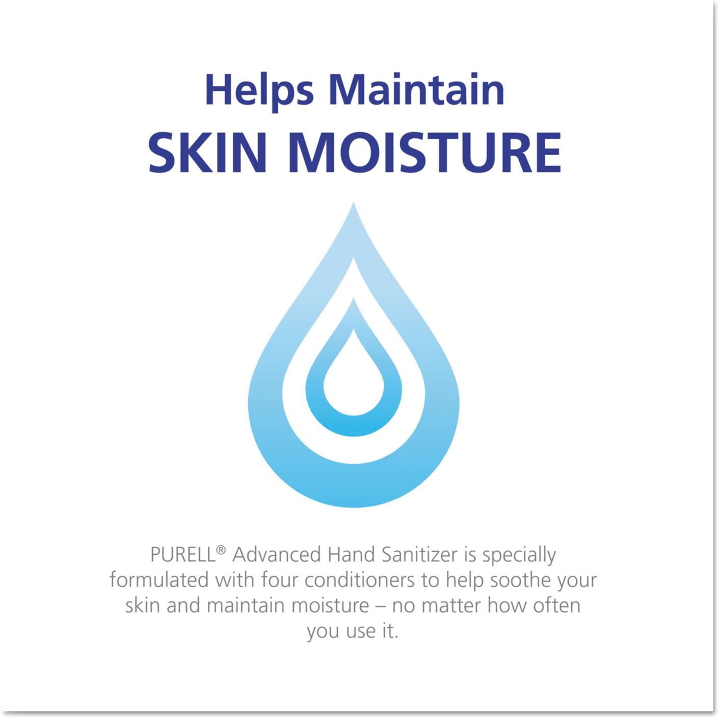 PURELL 880303EA Advanced Green Certified Instant Hand Sanitizer Gel Refill,1200mL Fragrance-Free