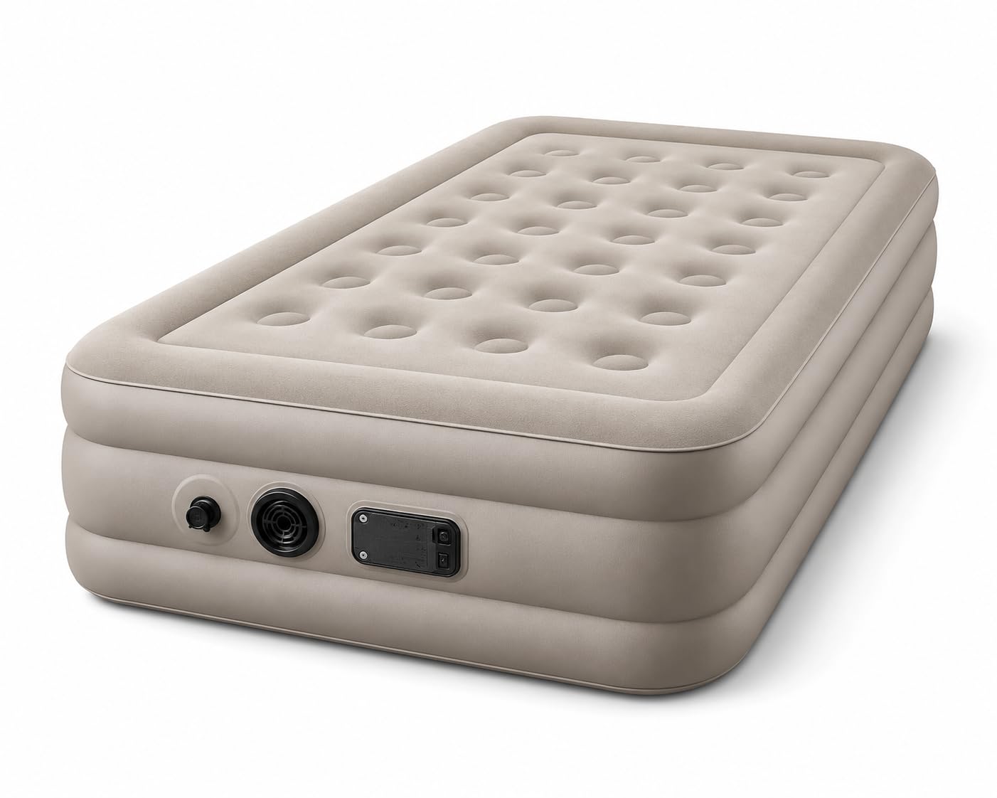 Inflatable Air Bed Single Size, Portable Blow Up Mattress for Home, Guest, Camping & Travel, Waterproof Flocked Surface, Raised Air Mattress-image-17