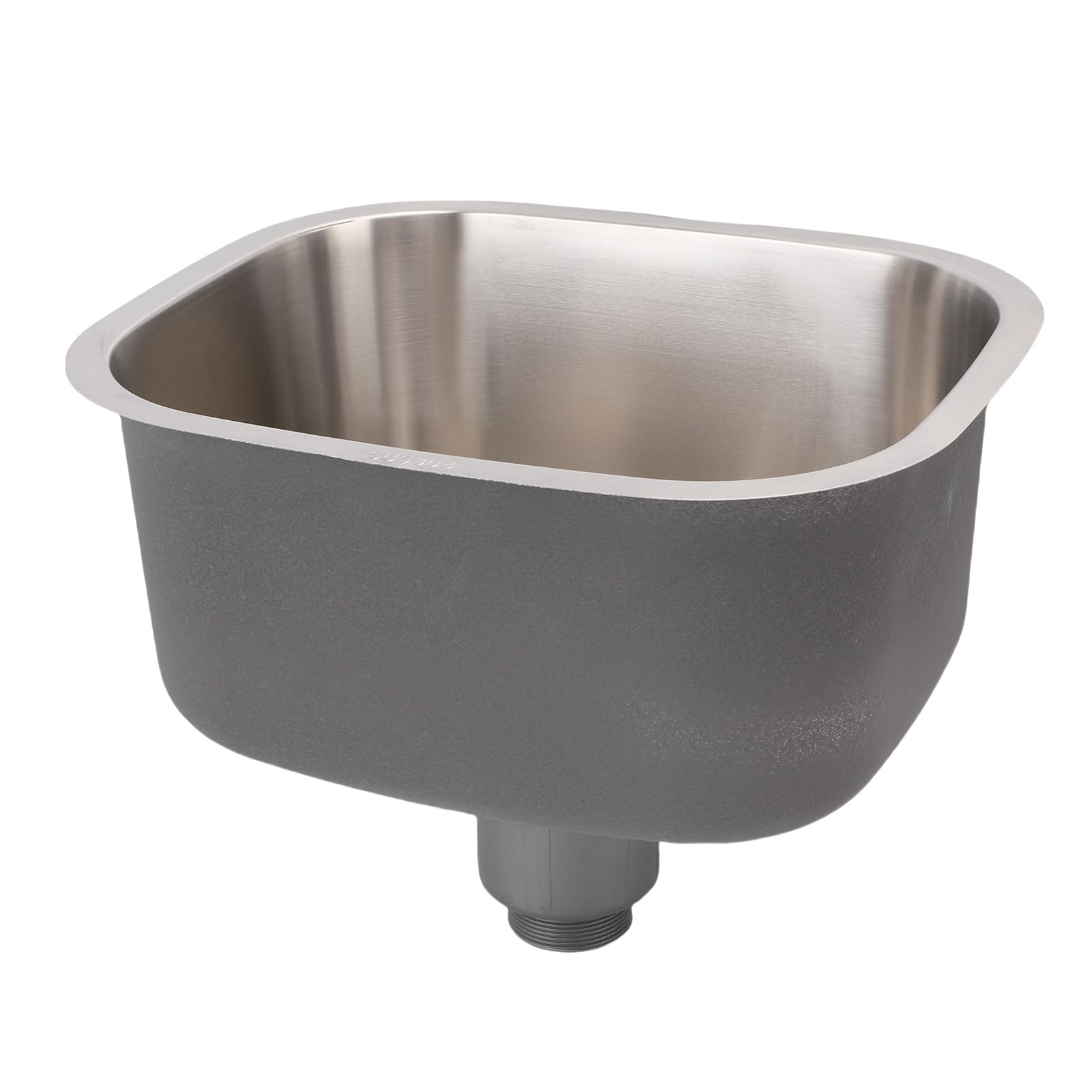 Cocoarm Fregadero de Cocina de un Seno, Fregadero bajo Encimera de Acero Inoxidable 304, Lavabo Rectangular de 38,5 X 32,5 X 18, Cm, Diseño de Lavado Integrado para Cocina, Barra y Baño