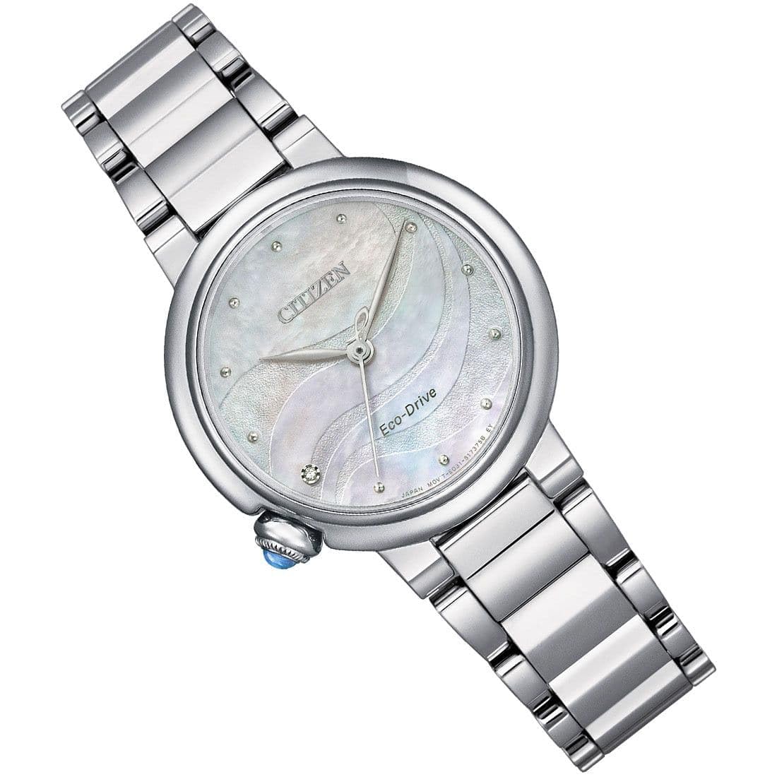 Citizen Damen Analog Eco-Drive Uhr mit Edelstahl Armband