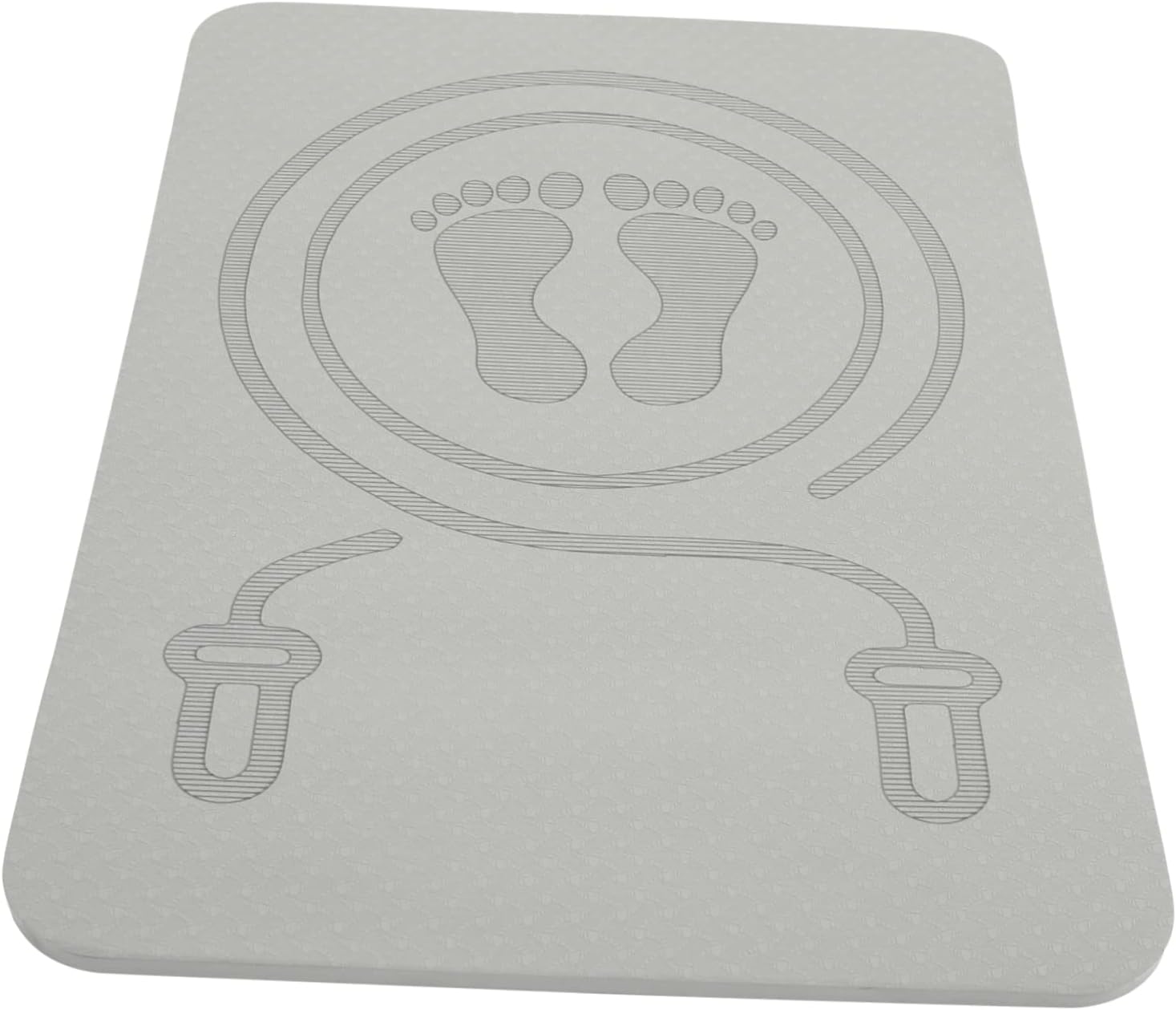 Mikinona Tpe Non Slip Shock Absorbing Skipping Mat Household Fitness Cushion Lightweight Multi Function Workout Pad for Indoor Gym and Sports Training