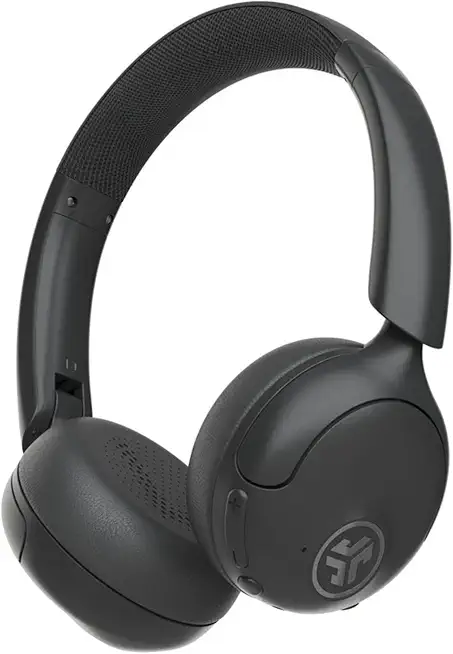 JLab Go Lux ANC Kopfhörer Noise Cancelling - Kabellose Bluetooth On Ear Kopfhörer mit Mikrofon, Aktiver Geräuschunterdrückung, 70+ Std. Spielzeit, Faltbar, Graphit
