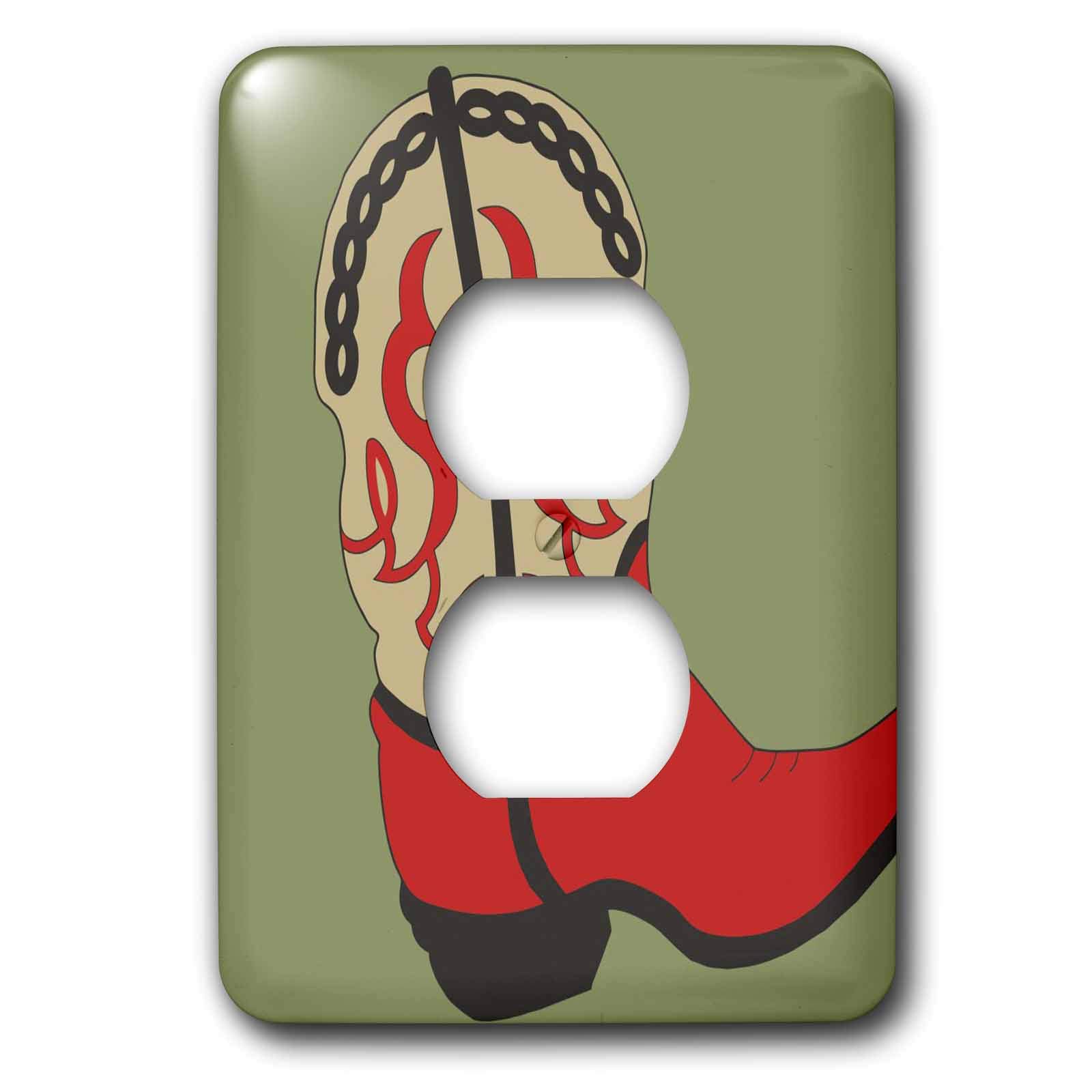 Cache pour prise de courant de cowboy rouge idéal pour sublimer une chambre d'enfant Far West
