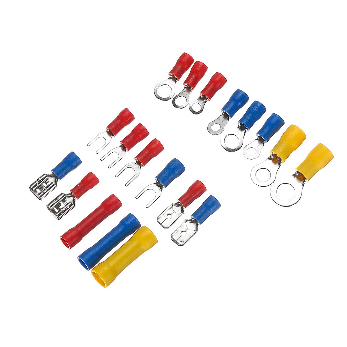 1200Pcs Kit De Connecteur De Port De Sertissage Terminal De Fil Électrique Isolé