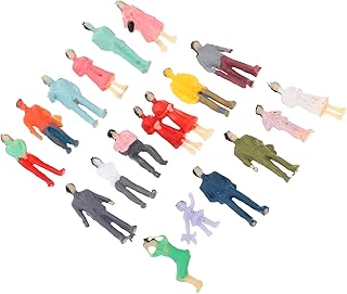 Yardwe Pessoas Da Cidade Figura Miniaturas Bonecos 100 Pcs Pessoas Estatuetas Pessoas Plásticas Pequenas Pessoas E Pé Standing Micro Paisagem Decora??o para Acessórios Pessoas Da Cidade Brinquedo