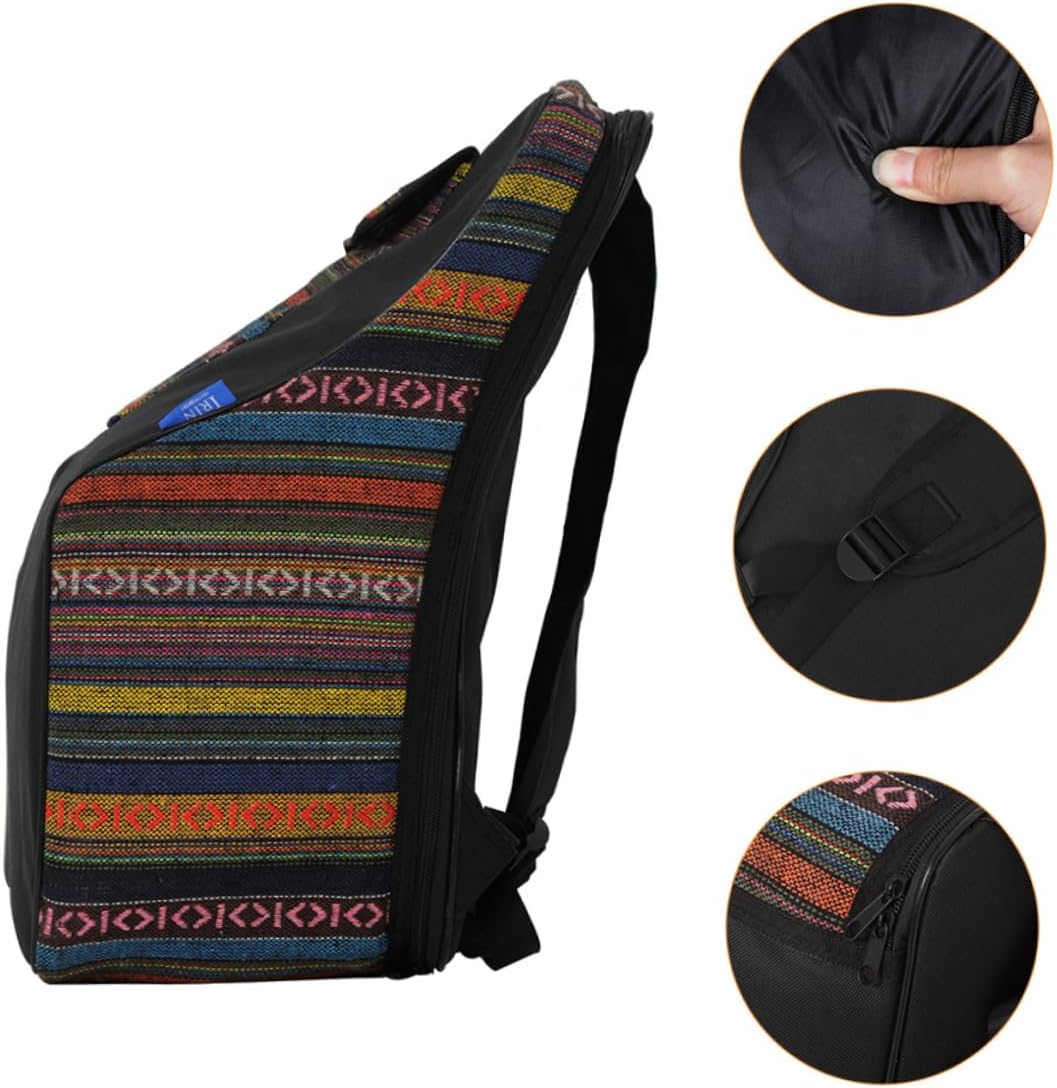Thick Padded Accordion Bag for 48-120 Bass Black Cotton Backpack Portable Music Instrument Carrying Case Adjustable Straps image 4