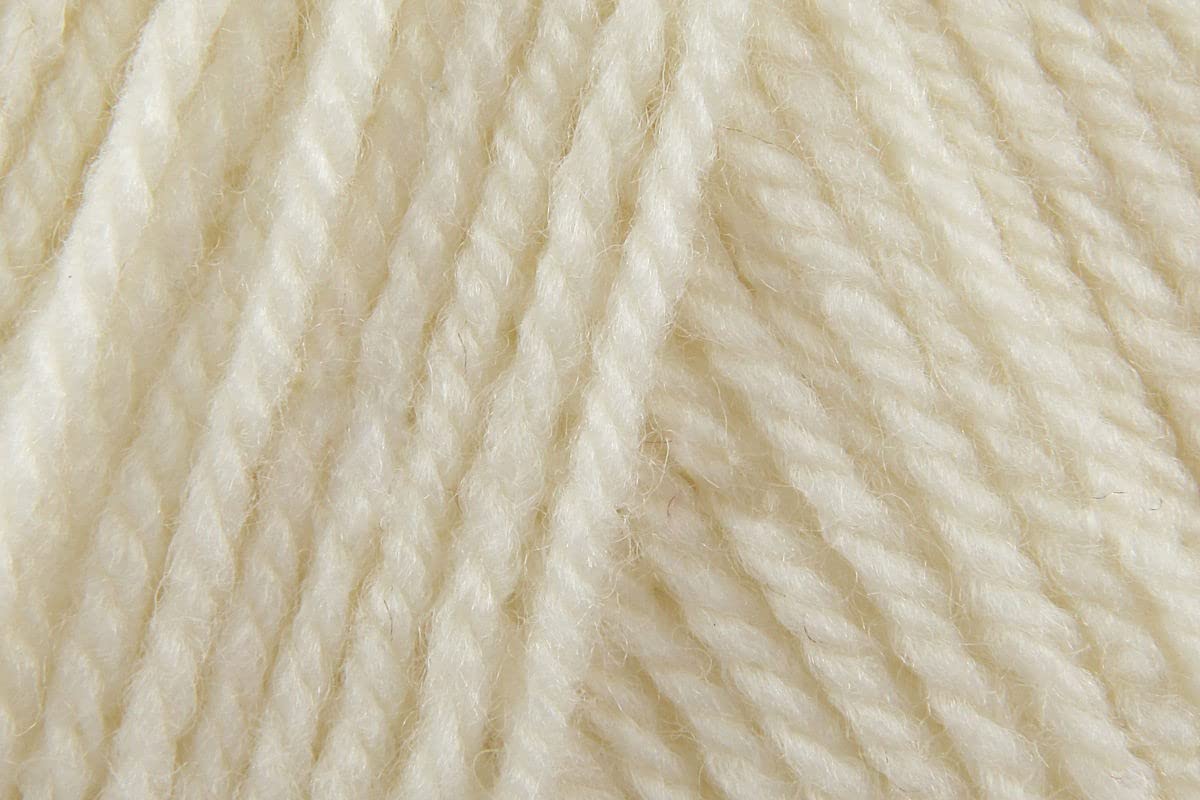 Sirdar Hayfield Bonus Aran with Wool Crochet Yarn, Wool Acrylic Blend Knitting Wool for Jackets, Gloves, Jumpers & Sweaters - 400g Balls - Ivory Aran (962) - Pack of 3 — image 1