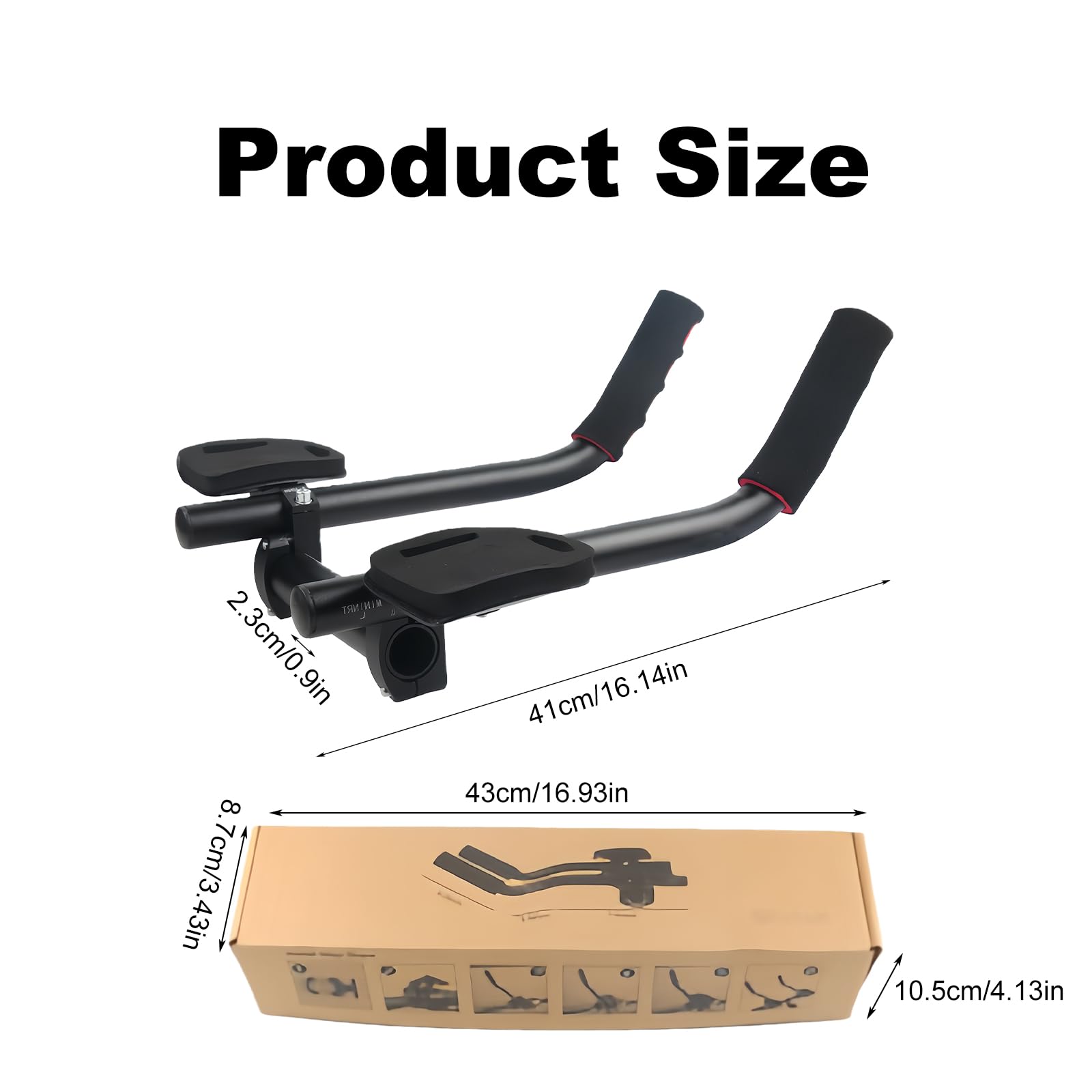 Manubrio Per Bicicletta In Alluminio Con Supporto Per Braccio, Aerodinamico Antiscivolo, Supporto TT Per Triathlon, Regolabile Per Bici Da Strada E Mountain Bike
