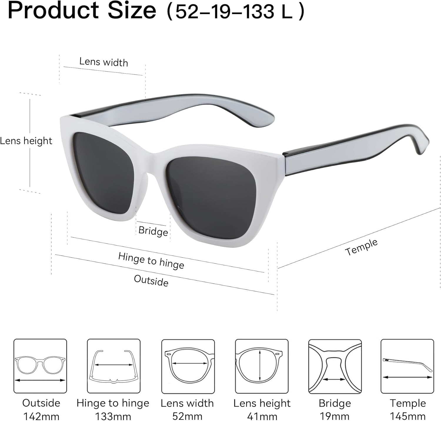 ZENOTTIC Polarized Sunglasses Women Cateye: Trendy Sun Glasses for Ladies - Retro Classic Shades UV400 Protection - Image 4