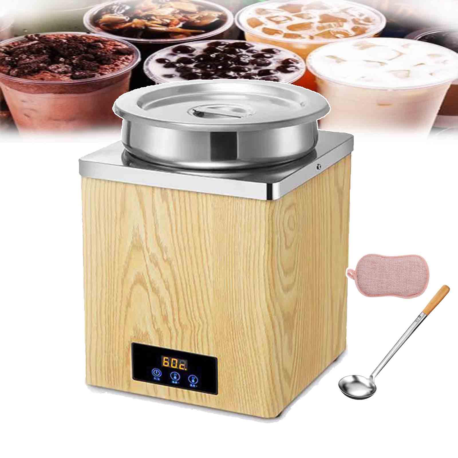 YXZQLOZ 3L/7L Tapioca Pearl Warmer Machine with Temperature Control 30-100°C for Bubble Tea, Sushi, Rice, Taro Balls, for Cafes and Restaurants (C 7L)